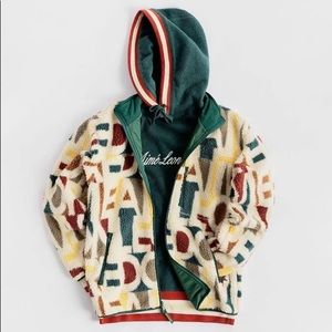 Aime Leon Dore BLOWN PRINT FULL ZIP POLAR FLEECE Great Condition RARE FIND!!